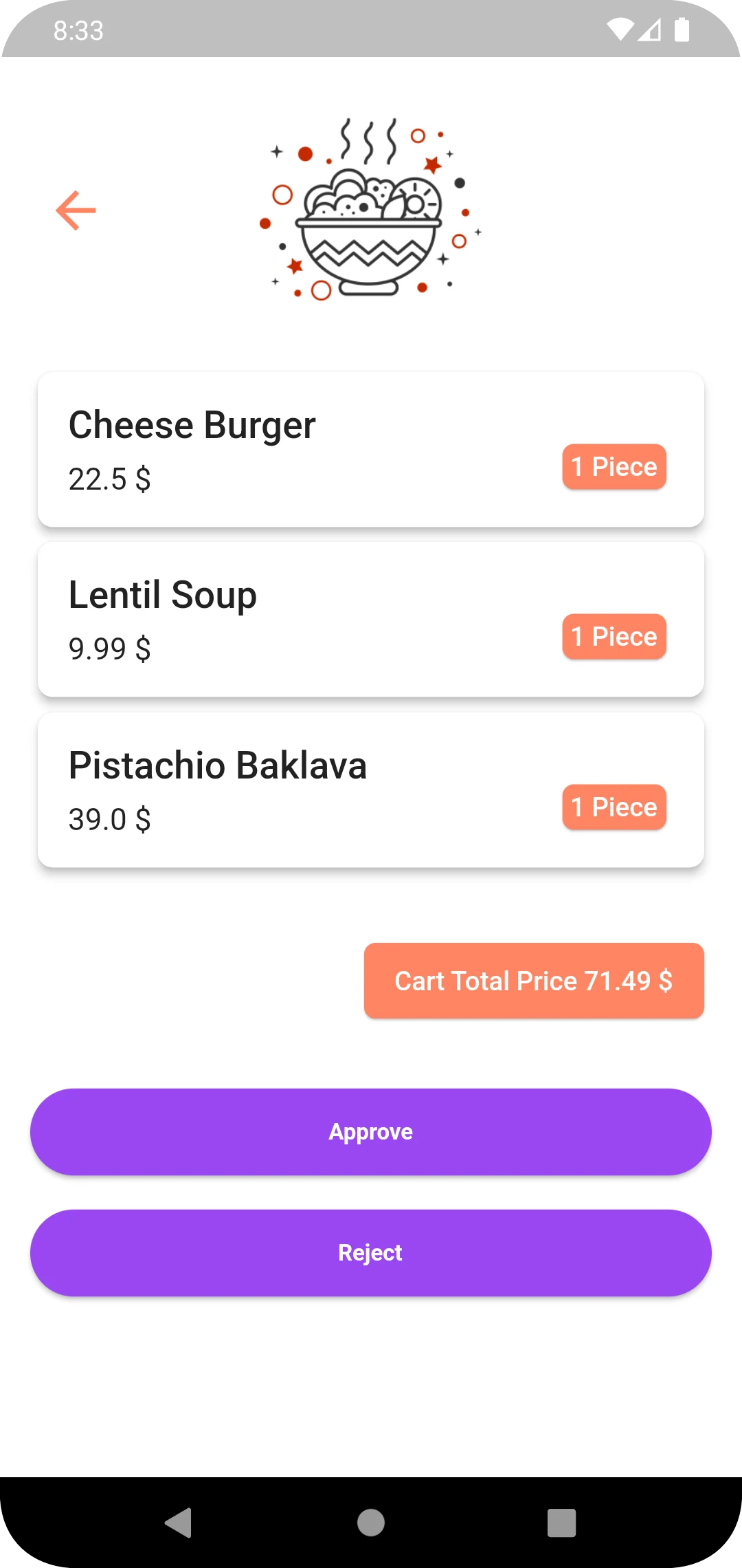 C Restaurant Admin Demo screenshot